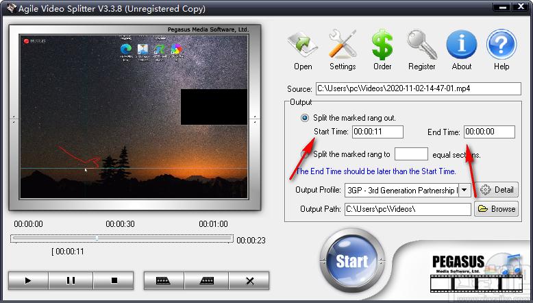 Agile Video Splitter下载,视频分割工具,视频处理,视频分割
