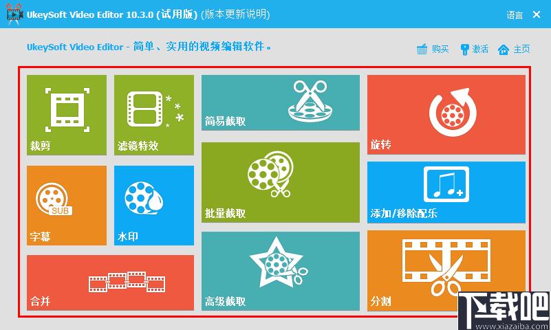 Ukeysoft Video Editor下载,视频编辑,视频处理,视频剪切